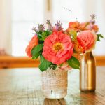 Wohnung Teichblick mit Blumen